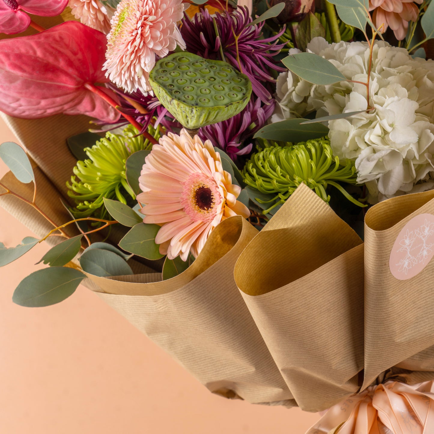 "Peachy Petals Harmony" Bouquet